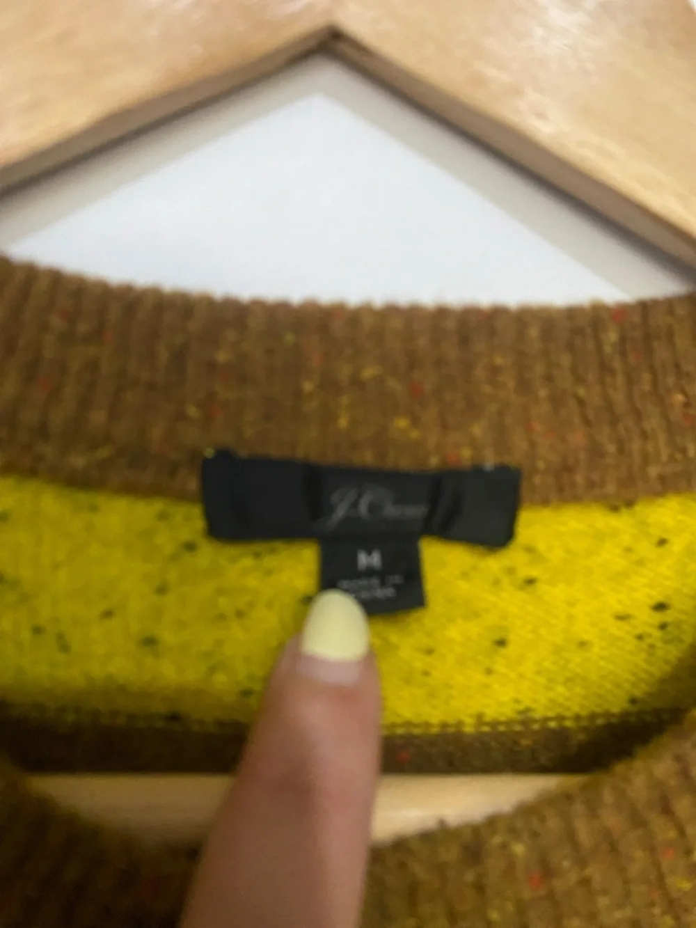 J.Crew M Wool Blend Striped Sweater
